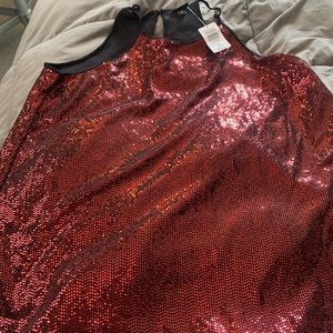 Torrid NWT Red sequin top